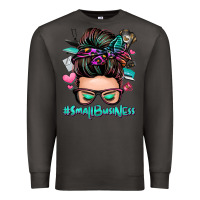 Smoke small business messy bun Premium Sweatshirt - Zillion Design Studio