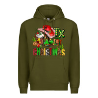 Army Green tx christmas cowgirl Premium Hoodie - AdoDesignShop