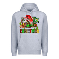 Heather Grey tx christmas cowgirl Premium Hoodie - AdoDesignShop