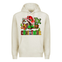 Oatmeal Heather tx christmas cowgirl Premium Hoodie - AdoDesignShop