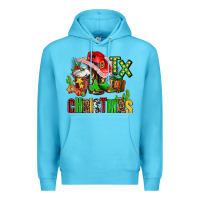 Ocean Blue tx christmas cowgirl Premium Hoodie - AdoDesignShop