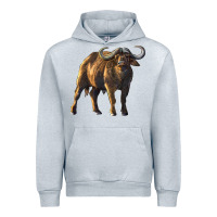 Heather Grey Buffalo Urban Hoodie - LillyAllenDesigns