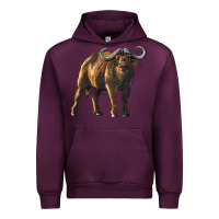 Mauve Wine Buffalo Urban Hoodie - LillyAllenDesigns