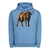 Pigment Pebble Blue Buffalo Urban Hoodie - LillyAllenDesigns