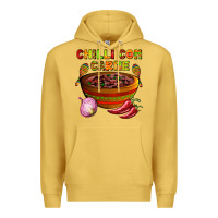 Antique Gold chilli con carne  with chilli pepper Premium Hoodie - AdoDesignShop