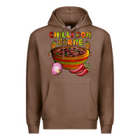 Chestnut chilli con carne  with chilli pepper Premium Hoodie - AdoDesignShop
