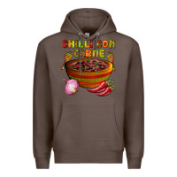 Coffee chilli con carne  with chilli pepper Premium Hoodie - AdoDesignShop