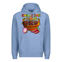 Colony Blue chilli con carne  with chilli pepper Premium Hoodie - AdoDesignShop