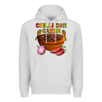 Dove Grey chilli con carne  with chilli pepper Premium Hoodie - AdoDesignShop