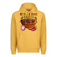 Mustard chilli con carne  with chilli pepper Premium Hoodie - AdoDesignShop