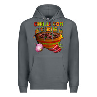 Rock chilli con carne  with chilli pepper Premium Hoodie - AdoDesignShop