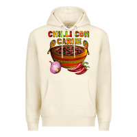 Sandshell chilli con carne  with chilli pepper Premium Hoodie - AdoDesignShop