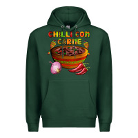Sports Green chilli con carne  with chilli pepper Premium Hoodie - AdoDesignShop