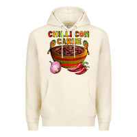 Tofu chilli con carne  with chilli pepper Premium Hoodie - AdoDesignShop