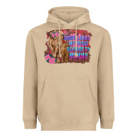 Mushroom sorry ladies my heart belongs to mommy highland cow and calf Heavyweight Hoodie - RanaPortraitStore