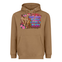 Toasted Coconut sorry ladies my heart belongs to mommy highland cow and calf Heavyweight Hoodie - RanaPortraitStore