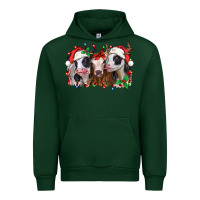 Forest Green funny christmas heifers Urban Hoodie - Jasminsmagicworld
