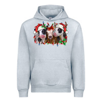 Heather Grey funny christmas heifers Urban Hoodie - Jasminsmagicworld