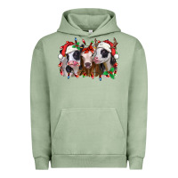 Pigment Oil Green funny christmas heifers Urban Hoodie - Jasminsmagicworld