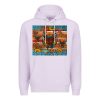 Lilac saddle horseshoe leopard sunflower Premium Hoodie - Artiststas