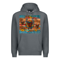 Rock saddle horseshoe leopard sunflower Premium Hoodie - Artiststas