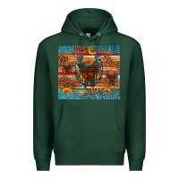 Sports Green saddle horseshoe leopard sunflower Premium Hoodie - Artiststas