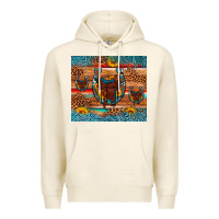 Tofu saddle horseshoe leopard sunflower Premium Hoodie - Artiststas