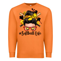 Carrot softball life messy bun Premium Sweatshirt - Zillion Design Studio
