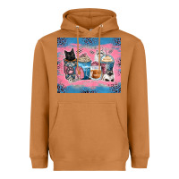 Meerkat cat coffee cups Heavyweight Hoodie - Zillion Design Studio