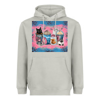 Moon Dust cat coffee cups Heavyweight Hoodie - Zillion Design Studio