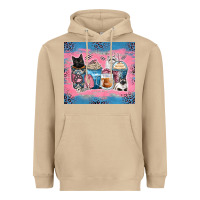 Mushroom cat coffee cups Heavyweight Hoodie - Zillion Design Studio