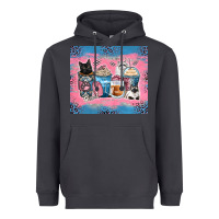 Smoke cat coffee cups Heavyweight Hoodie - Zillion Design Studio