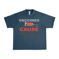 Midnight Navy Vaccines Cause Adults Urban Heavy Tee - Bettercallsaul
