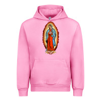 Fuchsia Pink our new lady of guadalupe Urban Hoodie - BarkalooDesign