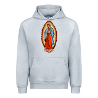 Heather Grey our new lady of guadalupe Urban Hoodie - BarkalooDesign