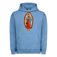 Pigment Pebble Blue our new lady of guadalupe Urban Hoodie - BarkalooDesign