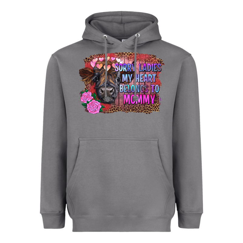 Sorry Ladies My Heart Belongs To Mommy Highland Calf Heavyweight Hoodie by RanaPortraitStore | Teevron