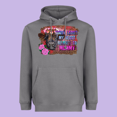Sorry Ladies My Heart Belongs To Mommy Highland Calf Heavyweight Hoodie Designed By Ranaportraitstore
