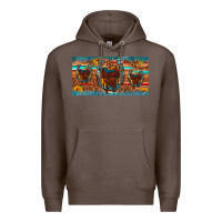 Saddle Horseshoe  Sunflower Leopard License Plate Premium Hoodie | Teevron