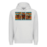 Dove Grey saddle horseshoe  sunflower leopard license plate Premium Hoodie - Artiststas