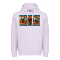 Lilac saddle horseshoe  sunflower leopard license plate Premium Hoodie - Artiststas