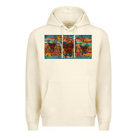 Sandshell saddle horseshoe  sunflower leopard license plate Premium Hoodie - Artiststas