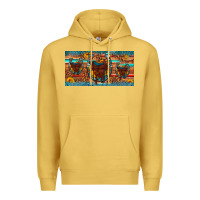 Antique Gold saddle horseshoe  sunflower leopard license plate Premium Hoodie - Artiststas