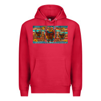 Cardinal saddle horseshoe  sunflower leopard license plate Premium Hoodie - Artiststas