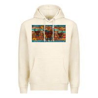 Tofu saddle horseshoe  sunflower leopard license plate Premium Hoodie - Artiststas
