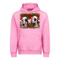 Fuchsia Pink christmas heifers Urban Hoodie - Jasminsmagicworld