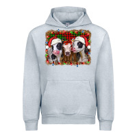 Heather Grey christmas heifers Urban Hoodie - Jasminsmagicworld