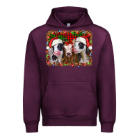 Mauve Wine christmas heifers Urban Hoodie - Jasminsmagicworld