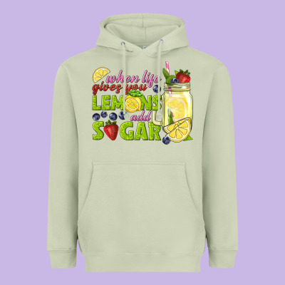 When Life Gives You Lemons Add Sugar Tbw Heavyweight Hoodie Designed By Texasbilliewilder