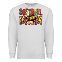 Dove Grey softball mom messy bun Premium Sweatshirt - Zillion Design Studio